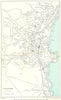 PAIGNTON vintage town/city plan. Devon. WARD LOCK 1952 old vintage map chart