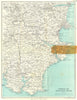 SOUTH-EAST DEVON. Torquay Salcombe Brixham Paignton. WARD LOCK 1952 old map