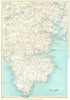 CORNWALL. The Lizard Falmouth Truro Camborne Redruth. WARD LOCK 1952 old map