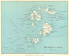 ISLES OF SCILLY.St Mary's Tresco St Agnes St Martin's Bryher.WARD LOCK 1952 map