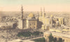 EGYPT. Cairo. General view with the Mosques of Sultan Hassan & El-Rifai. 1900