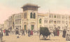 EGYPT. Cairo. Central Railway Station. Hand coloured. 1900 old antique print