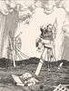 HEATH ROBINSON. Modesty.Averting gaze from open suitcase in shipwreck.SMALL 1935