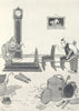 HEATH ROBINSON. The home-made car. laying out the body. SMALL 1935 old print