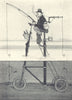 HEATH ROBINSON.Whitebait Cycle to avoid the cost of seaside boat hire.SMALL 1935