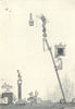 HEATH ROBINSON. How to build a bungalow. begin with the chimney. SMALL 1935