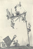 HEATH ROBINSON. How to build a bungalow. Spare bedroom first. SMALL 1935 print