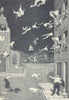 HEATH ROBINSON. Removing clothes for summer on June 1st. SMALL 1935 old print