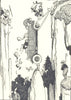 HEATH ROBINSON. Alpine touring party motor accident. SMALL 1935 old print