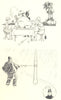HEATH ROBINSON. Christmas Efforts. Turkey beach. Policeman pulling cracker 1935