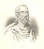 CLASSICS. Pliny. Portrait 1835 old antique vintage print picture