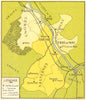 BORDEAUX WINE. Sauternes, Barsac Sainte-Croix-du-Mont, Loupiac, Cérons 1939 map