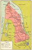 BORDEAUX WINE MAP. Carte du Médoc 1939 old vintage plan chart
