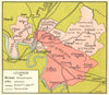 BORDEAUX WINE MAP. St-Emilon. Pomerol, Lalande de Cotes Fronsac, Néac 1939
