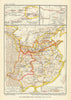 China. Western Jin Dynasty 265-316 AD. LouIan ruins 1935 old vintage map chart