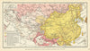 China & Asia. Manchu Empire & European Powers 1644-1912 AD 1935 old map