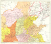 Northeast China. Shanxi Shandong Henan Hebei Jiangsu Shaanxi Mongolia 1935 map