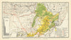 Manchuria and Mongolia Economic. Northeast China 1935 old vintage map chart