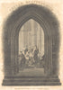 CHURCHES. Oxford Encyclopedia frontispiece 1830 old antique print picture