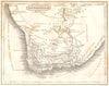 SOUTHERN AFRICA. Colony of Good Hope, Bichuanas, Kafferland 1830 old map