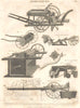 FARMING MACHINERY.Cookes Drill,Universal Sowing,Thrashing,Fallow cleansing 1830