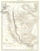 NORTH AMERICA. North West (Washington & Oregon) marked as New Albion 1830 map