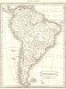 SOUTH AMERICA. New Granada (Colombia) Venezuela marked as Andalusia 1830 map