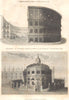CLASSICAL ARCHITECTURE. Amphitheatre Vespasian. Sheldonian Theatre Oxford 1830