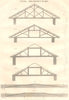 CIVIL ARCHITECTURE. Roof structures. (Oxford Encyclopaedia) 1830 old print