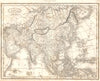 ASIA.Arabia Persia(Iran)Hindoostan China Malaya Japan Siam(Thailand)Etc 1830 map