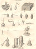 SCIENCE. Chemistry apparatus I. (Oxford Encyclopaedia) 1830 old antique print