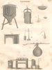 SCIENCE. Chemistry apparatus III. (Oxford Encyclopaedia) 1830 old print