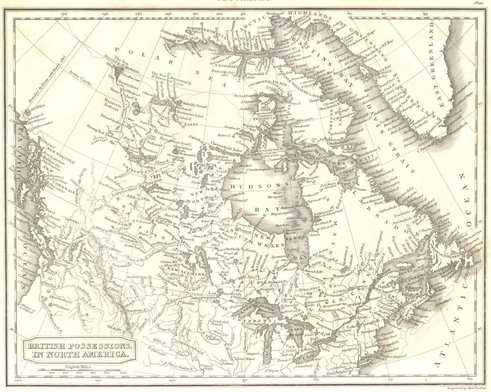 BRITISH NORTH AMERICA. Shows British Columbia as US territory 1830 old map