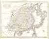 CHINA. and Korea Korea Formosa Taiwan. (Oxford Encyclopaedia) 1830 old map