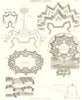 HUNINGUE.Fortification plan of Huningue.Haut-Rhin.(Oxford Encyclopaedia) 1830