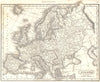 EUROPE. Showing Austrian States, Prussia, Russia etc 1830 old antique map