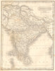 HINDOOSTAN.India Pakistan Ceylon(Sri Lanka)Bangladesh Maldives Andamans 1830 map