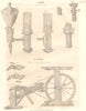 MANUFACTURING. Lamp; Argand Lamp. Lathe for turning Cylindrical poles 1830
