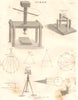 MATHS/ENGINEERING.Perpetual Screw.Secant.Sector.Shadow.Semicubical Parabola 1830