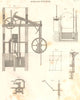 ENGINEERING. Steam Engine design/plan I. (Oxford Encyclopaedia) 1830 old print