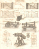 AGRICULTURE. Gates. Machine levelling land. Cheese press. Rowntree churn 1830