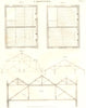 CARPENTRY. diagrams II frames. (Oxford Encyclopaedia) 1830 old antique print