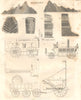 OXFORD ENCYCLOPAEDIA PLATE. Locomotive carriages. Trains. Geology 1830 print