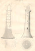LIGHT HOUSE. Design for a light house. (Oxford Encyclopaedia) 1830 old print