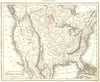 US.Shows Texas & California as Mexican,British Columbia as US territory 1830 map