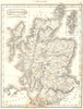 SCOTLAND. Towns counties islands; Inset Shetland Isles 1830 old antique map