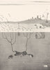 HEATH ROBINSON GOLF. Greenkeeper at 2 AM disguised as a bird scaring Worms 1975
