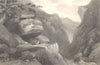 PIEDMONT/PIEMONTE. The barricade of Pradeltorno. Traveller 1838 old print
