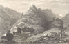 PIEDMONT/PIEMONTE. The Balsiglia. Cattle & goats 1838 old antique print