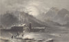 PIEDMONT/PIEMONTE. Prali, Val St. Martin (Germanasca) . Church. Snow. 1838